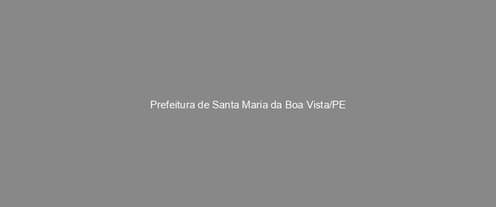 Provas Anteriores Prefeitura de Santa Maria da Boa Vista/PE